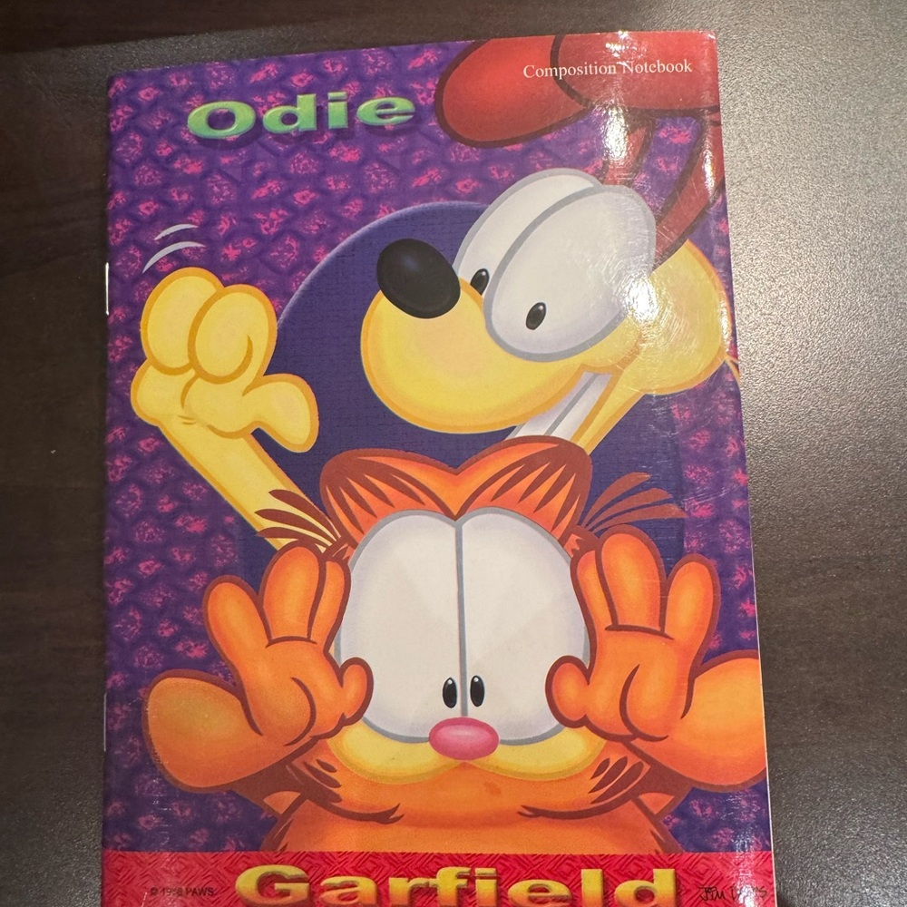 Garfield vintage notebook